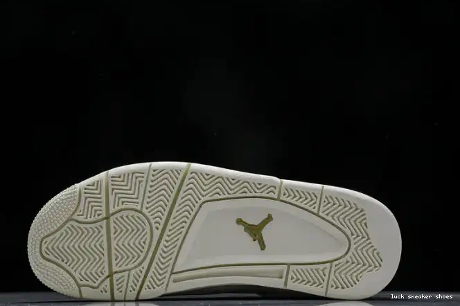 Rep LUCY Gold Metallic AQ9129-170 Jordan Retro 4 0423